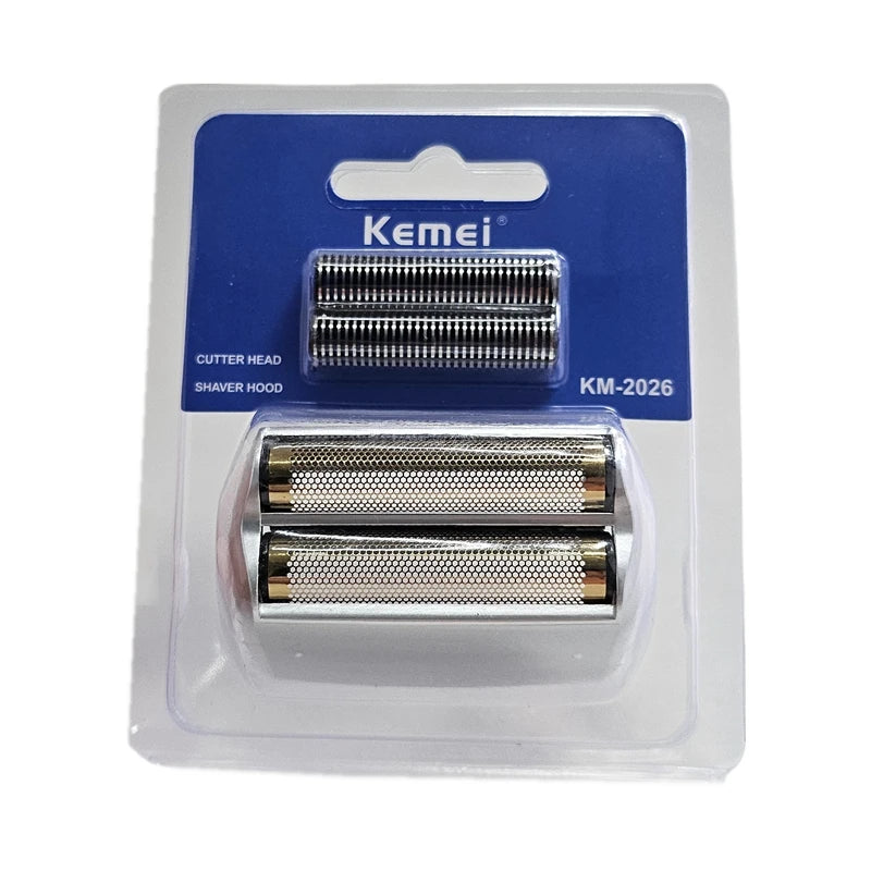 REPLACEMENT BLADE FOIL & CUTTER HEAD Compatible with KEMEI KM 2026 ELECTRIC SHAVER NET SHAVING RAZOR PARTS ACCESSORIES