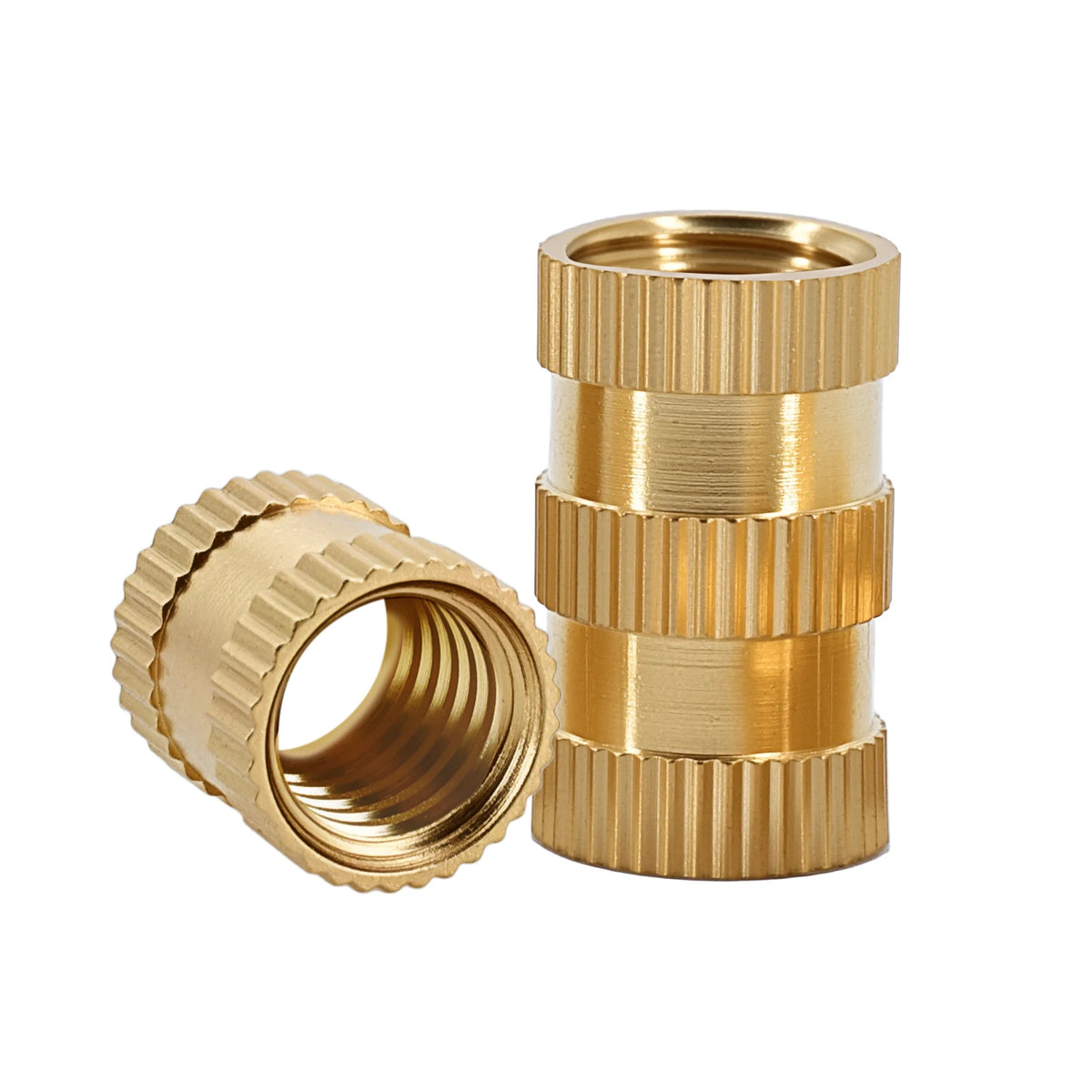 Brass Knurled Insert Nut Injection Molding M1 M1.2 M1.4 M1.6 M2 M2.5 M3 M4 M5 M6 M8 M10 Brass Thread Inserts Nuts 5-100pcs
