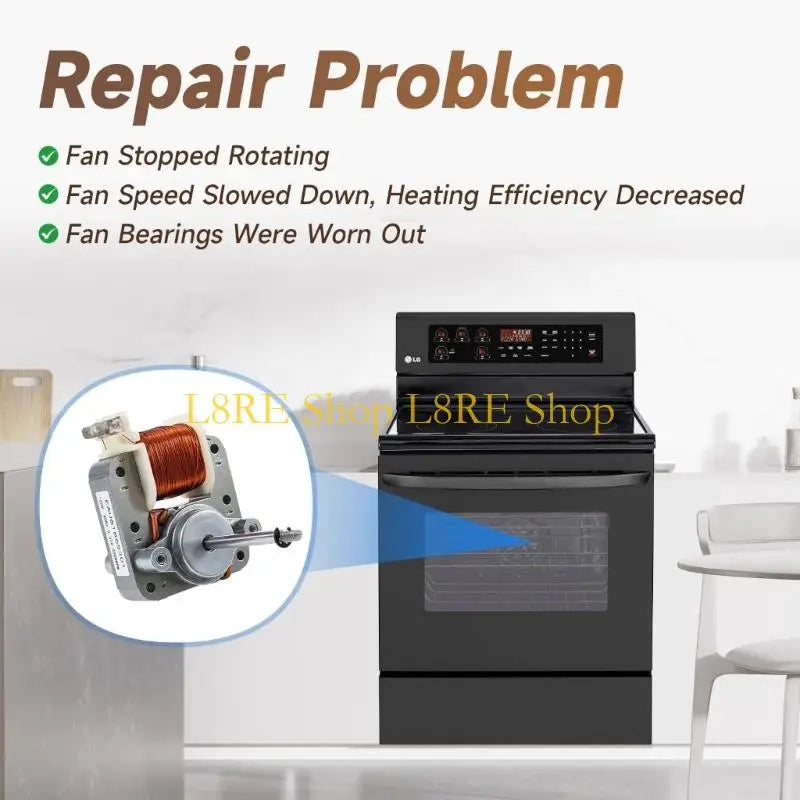 L8RE EAU61865301 Fan Motor Assembly Microwave Oven Replacement Part