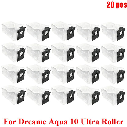 Acccessories Compatible with (Dreame Aqua 10 Ultra Roller) Vacuum Parts Main Roller Brush Side Brush Cleaner Filter Dust Bag Roller Mops