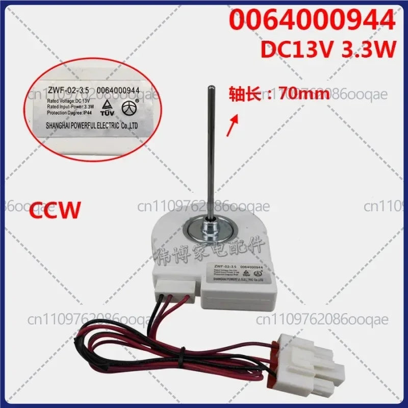 Replacement Refrigerator Fan Motor Compatible with Haier ZWF-02-3.5 / 0064000944 / DLA5985HAEH / BCD-579WE