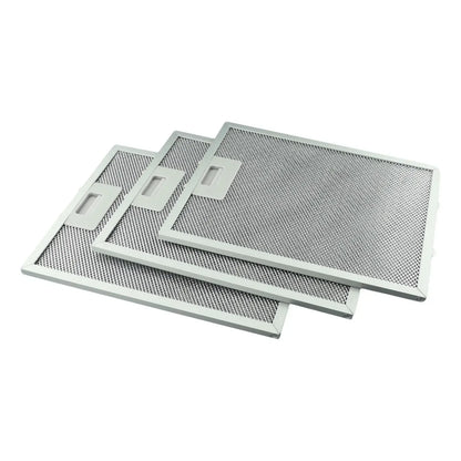 3pcs Aluminum Cooker Hood Metal Grease Filters Metal Mesh Extractor Vent Filter 310x250x9mm Kitchen Accessories