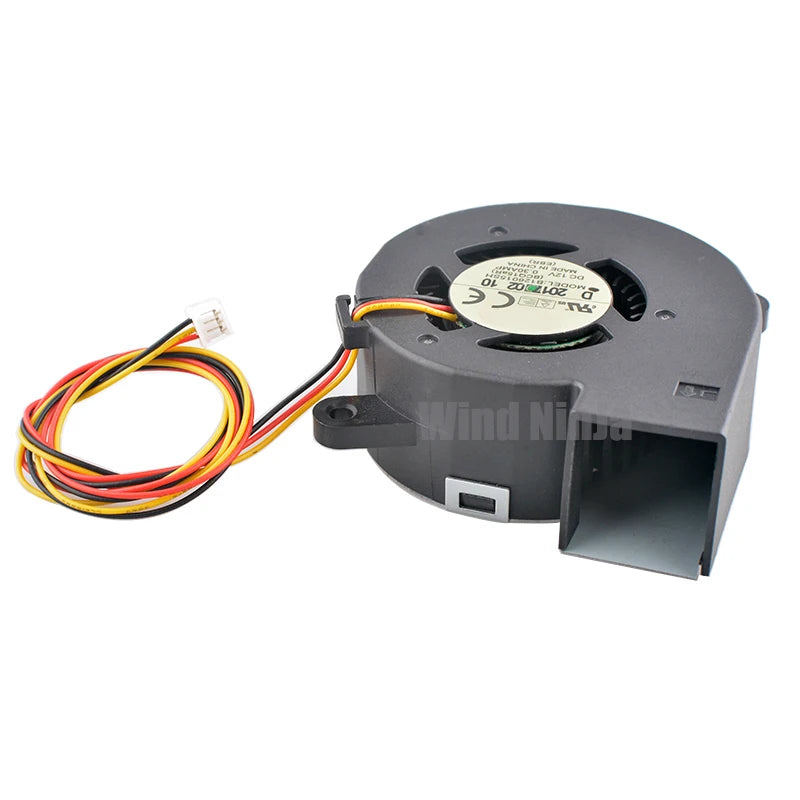 Turbofan Cooling Fan B126015SH BCQ15aR - 60mm DC12V 0.3A 3Pin for Projector Ovens & High-Speed Heat Dissipation