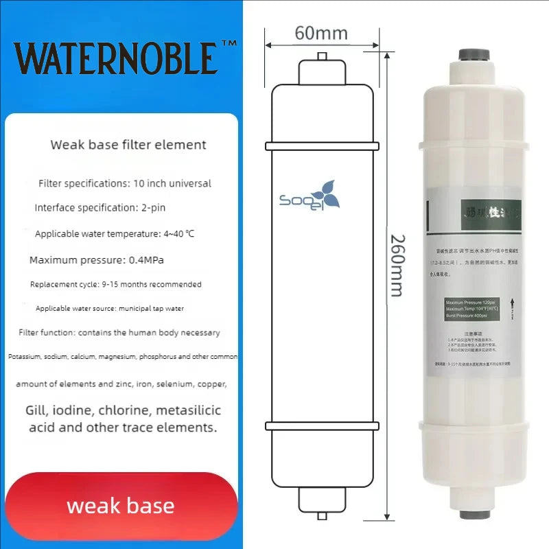 10" Quick-Connect Carbon Inline Water Filter 1/4" Refrigerator Ice Maker Home RO System Post-Carbon Filter Replacement Cartridge