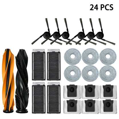 For Dreame L40s Ultra / L40s Pro Ultra Vacuum Cleaner Replacement Accessories Main Side Brush HEPA Filter Mop Cloths Dust Bag