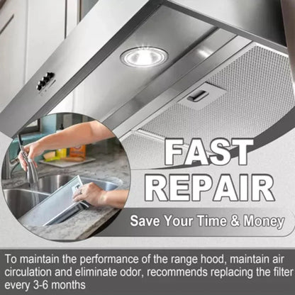 Range Hood Filter Exhaust Grease Filter 370*270mm Sliver Filter For Kitchen Exhauster Cooking Cleaning Supplies Parts