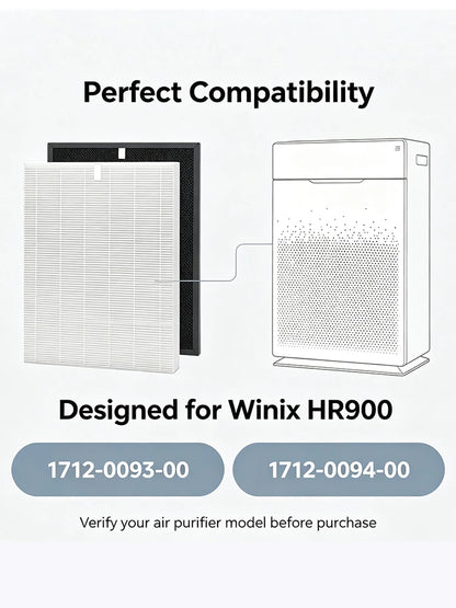 HR900 Filter Compatible with Winix HR900 Ultimate Pet Air Purifier