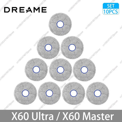 Dreame X60 Ultra / X60 Master Accessories Main Side Brush HEPA Filter Mop Cloths Dust Bag Vacuum Cleaner Replacement Spare Parts