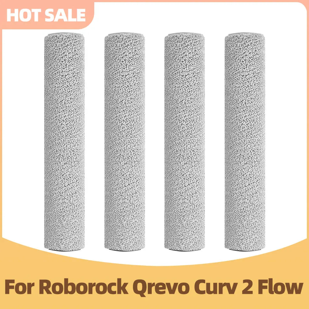 Compatible with Roborock Qrevo Curv 2 Flow / Qrevo Edge 2 Flow / Saros 20 Flow Roller Mop Main Side Brush Filter Dust Bag Parts