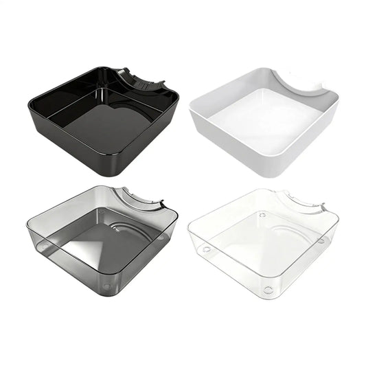 Washer Drain Pan Reusable Lint Filter Accessory with Funnel Front Load Washing Machine Drain Tray for Floor Clean Dry Floor