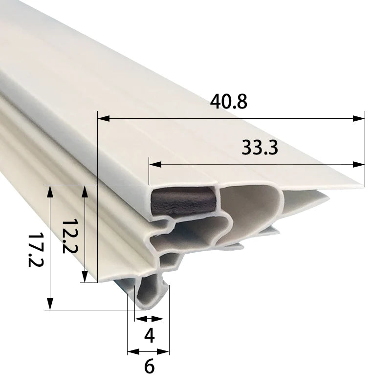 Refrigerator Door Seal — 2.5m Magnetic — Uncut Strip