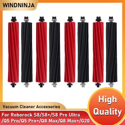 Roller Brush Main Brush Parts Compatible with Roborock G20/S8/S8+/S8 Pro Ultra/Q5 Pro/Q5 Pro+/Q8 Max/Q8 Max+/G20 Robot Vacuum Main Brushes