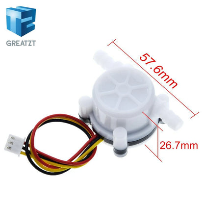 GREATZT 1/2PCS Hot Water Coffee Flow Sensor Switch Meter Flowmeter Counter 0.3-6L/min YF-S401