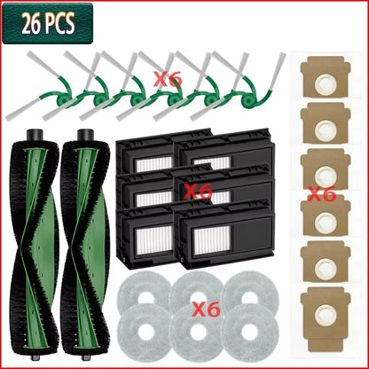 For IRobot Roomba Plus 415X Combo/ 415 Combo/ 515 Combo/ 575 Combo Roller Main Side Brush HEPA Filter Mop Cloth Dust Bag Parts