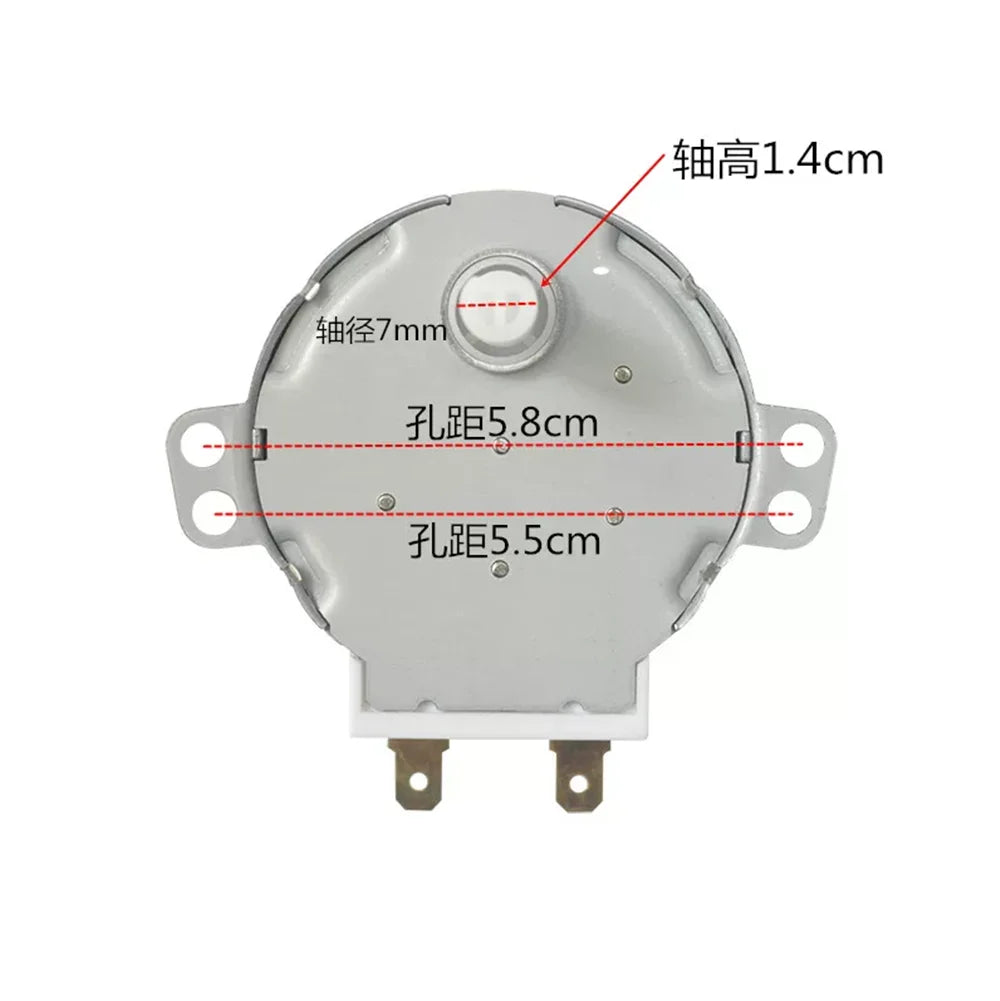 AC 220/240V 50Hz 5RPM 4W 50Hz Microwave Oven 49mm Dia Synchronous Motor SS-5-240-TD