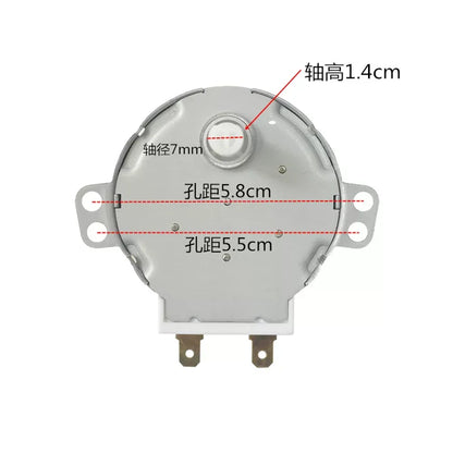 AC 220/240V 50Hz 5RPM 4W 50Hz Microwave Oven 49mm Dia Synchronous Motor SS-5-240-TD