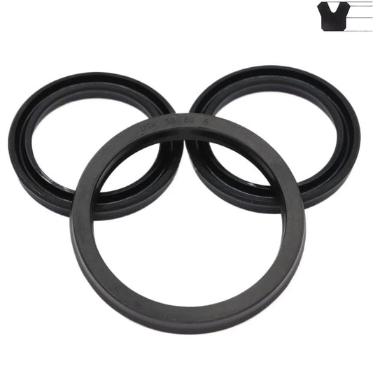 USH 11.2/12/12.5/14/16/18/20/25/30/50/100/200-275mm Hydraulic Cylinder Piston Shaft Rod Black NBR Rubber O Ring Gasket Oil Seal