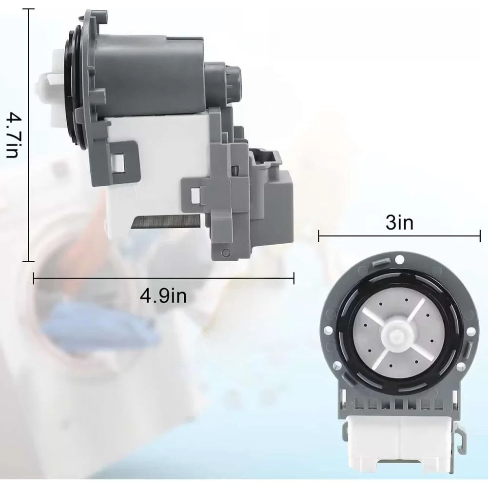 Washing Machine Drain Pump Motor 120V 80W Compatible with Samsung For DC31-00178A Replacement Compatible with Select Washer Models