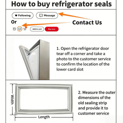 Refrigerator Door Seal — 6M — PVC Magnetic — Custom Size