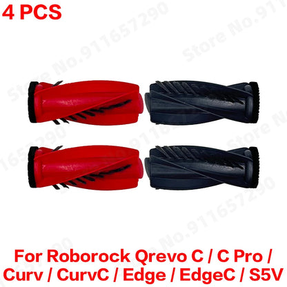 Compatible with Roborock Qrevo C/C Pro/Curv/CurvC/Edge/EdgeC/S5V Compatible Main Side Brush, Mop Cloth, Dust Bag & Filter Set