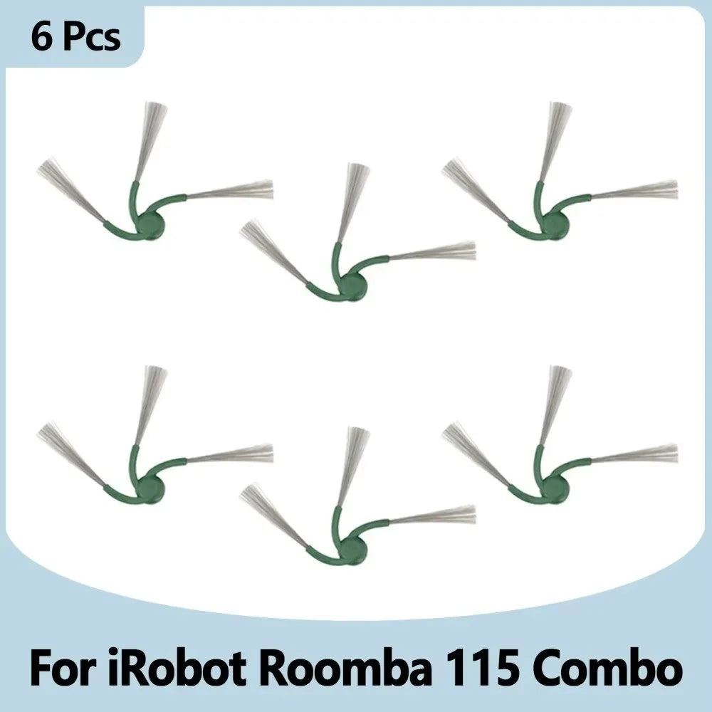 Compatible with IRobot Roomba 115 Combo/115 Combo+ Vacuum Cleaner Replacement Parts Main Roller Brush Side Brush Filter Mop Pad Dust Bag