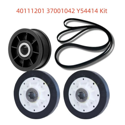 40111201 37001042 Y54414 Dryer Repair Kit Belt Rollers Idler Pulley For many Amana, Maytag, Speed Queen
