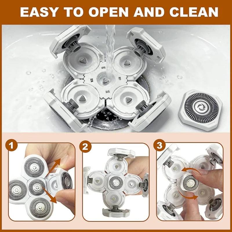 5 Head Shaver Replacement Blade Refills Compatible with Freebird Foil Shavers Head for Women