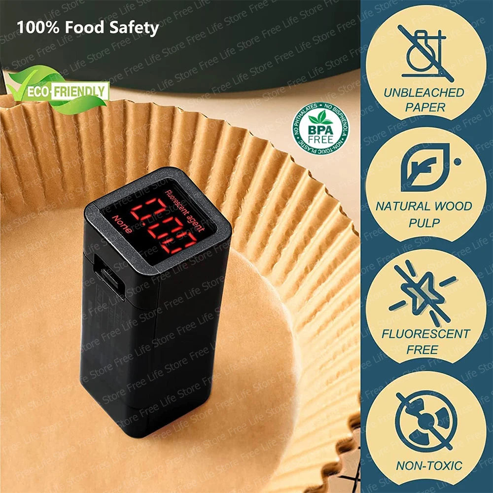Air Fryer Paper Liner Disposable for Ninja Dual Zone Airfryer Rectangle Parchment Paper For Ninja DZ201/DZ401 Baking Accessories