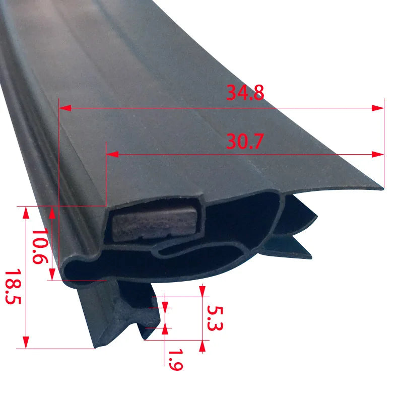 Refrigerator Door Seal — 2.5M — PVC Magnetic