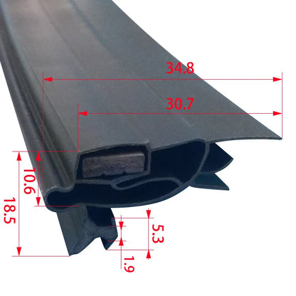 Refrigerator Door Seal — 2.5M — PVC Magnetic