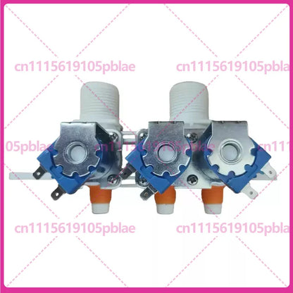 1-5pcs Double Inlet 3 Outlet Water Inlet Solenoid Valve 334903220309 Washing Machine Replacement Spare Parts