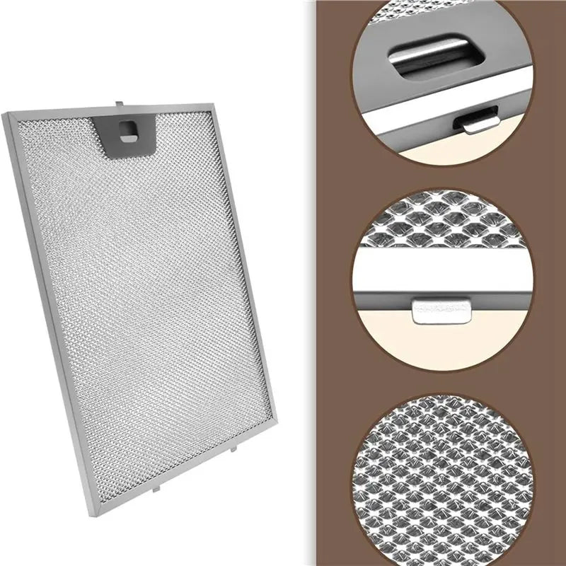 LITE-6PCS WB02X24871 Range Hood Grease Filter For GE JVW5361SJSS JVW5361EJ1ES JVW5361EJES Aluminum Mesh Hood Grease Filter