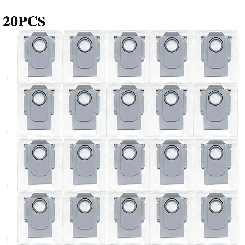 Compatible with Roborock Saros 10R / Saros 20 Robot Vacuum Spare Parts Main Side Brushes Mop Cloths HEPA Filters Dust Bags Accessories