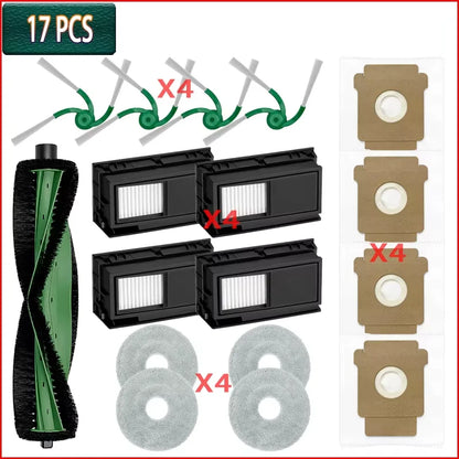 For IRobot Roomba Plus 415X Combo/ 415 Combo/ 515 Combo/ 575 Combo Roller Main Side Brush HEPA Filter Mop Cloth Dust Bag Parts