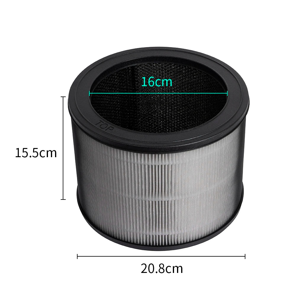 Replacement Size O Filter 1712-0100-00 Compatible with Winix A230 A231 Air Purifier, 3-in-1 H13 True HEPA Activated Carbon Filte
