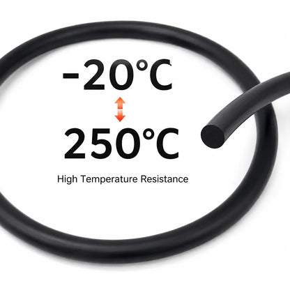 Black FKM Sealing Strip ID1.5~10mm Special hoses for anti-seepage /oil transportation