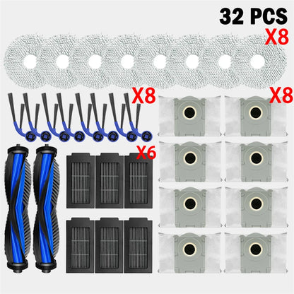 For Ecovacs T30C / T30C OMNI Vacuum Cleaner Replacement Accessories Main Side Brush HEPA Filter Mop Cloths Dust Bag Spare Parts