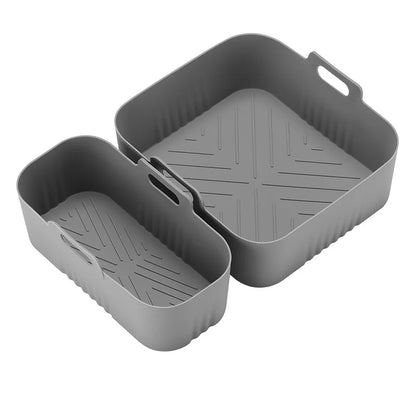 Rectangle Air Fryer Silicone Liner 3L/6L Big Small Double Basket for Philips NA350 Airfryer Accessories Silicone Basket Mold