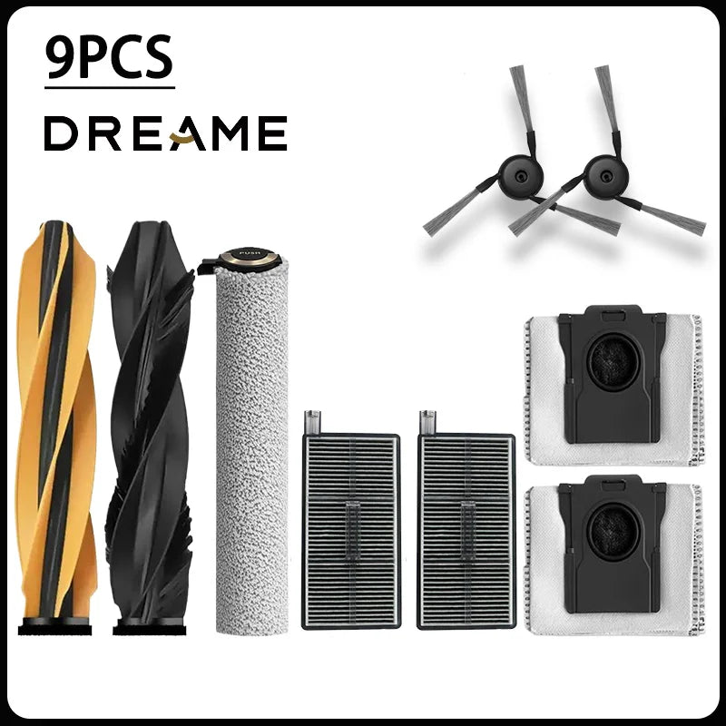 For MOVA Z60 Ultra/Pro Roller Complete Replacement Accessories Parts Main Side Brush Filter HEPA Roller Mop Cloth Bag.
