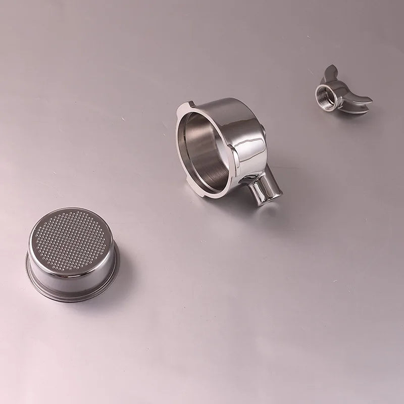 51mm 3-lug Bottomless Portafilter for HiBREW H10B/H11/H8A/H5 Espresso Machine Stainless Steel Coffee Handle Filter Tool