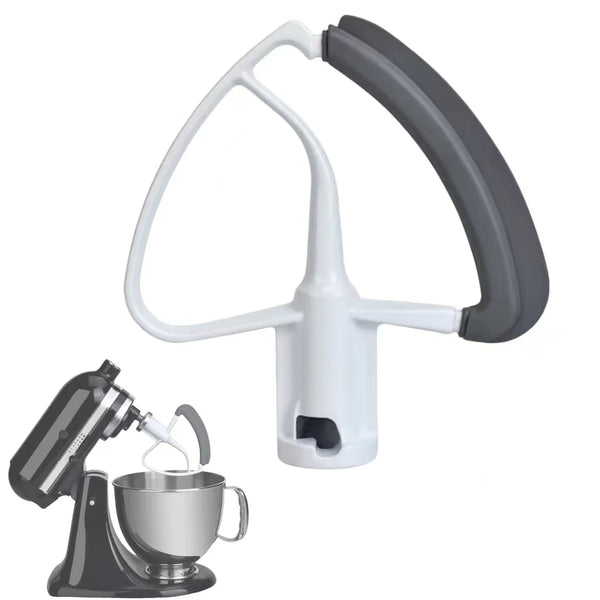 Flex Edge Beater Paddle for KitchenAid 4.5-5 QT Tilt-Head Mixer Paddle with Flexible Silicone Edges Bowl Scraper