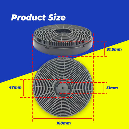 1PCS, Charcoal Filter Range Hood Activated Carbon Filter E60TEW2J82-11 Carbon Mesh Black Compatible with Midea Others