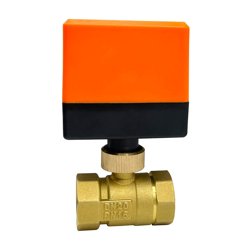 1/2" 3/4" 1" Two Way Motorized Ball Valve 3-Wire 2 Control Brass Electric Ball Valve DN15 DN20 DN25 Ball Valve with Actuator