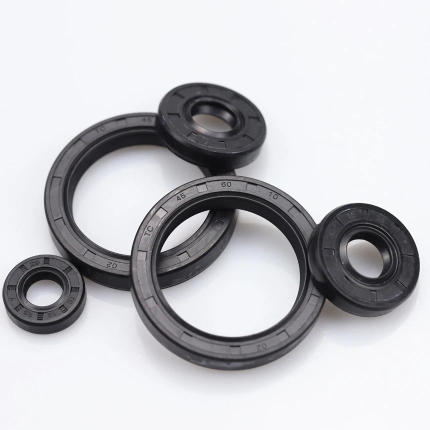 TC 15 16 17 18 19 20 21 22 23 24 ID Rubber NBR Grooved U Lips Spring Joint Gasket Ring Sealing Rotary Shaft Skeleton Oil Seal