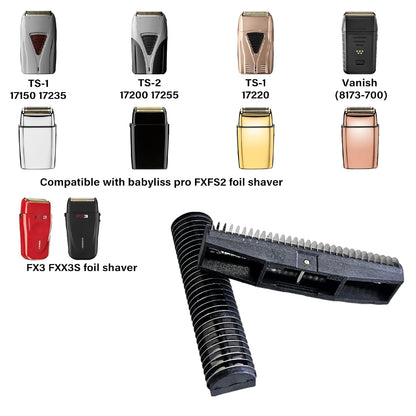 Replacement Foil & Cutters Compatible with Andis TS-1 / TS-2, BaByliss FXFS2 / FX3 & Wahl Vanish — Model Options
