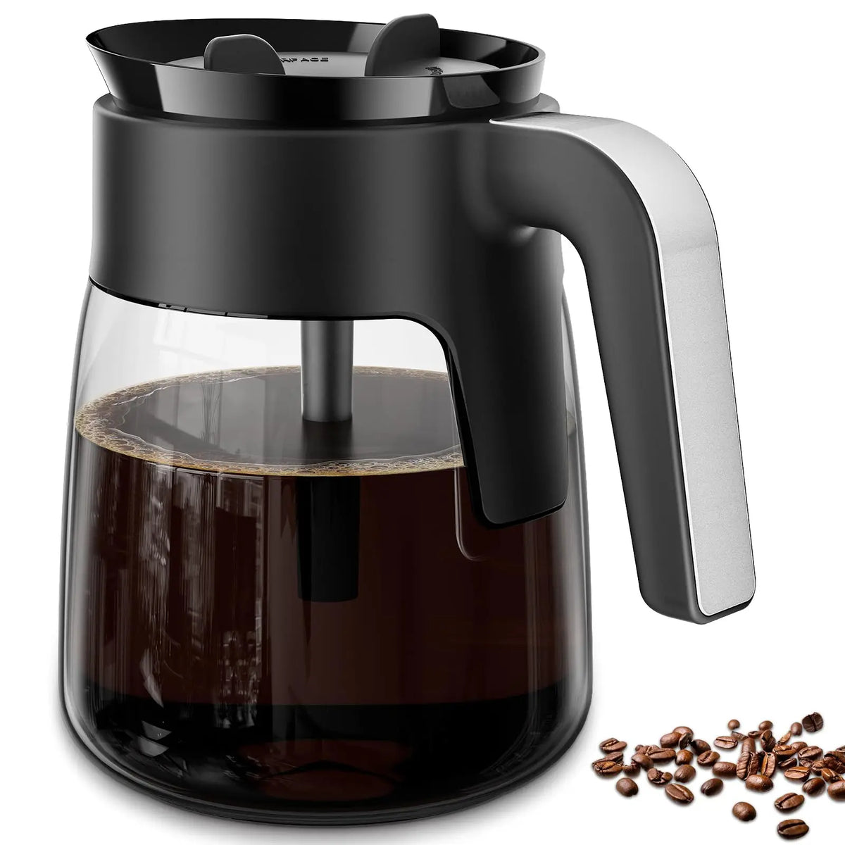 12 Cup Coffee Pot Replacement Compatible with Ninja Coffee Maker Glass Carafe for Ninja with Brew-Through Lid, , Dishwash