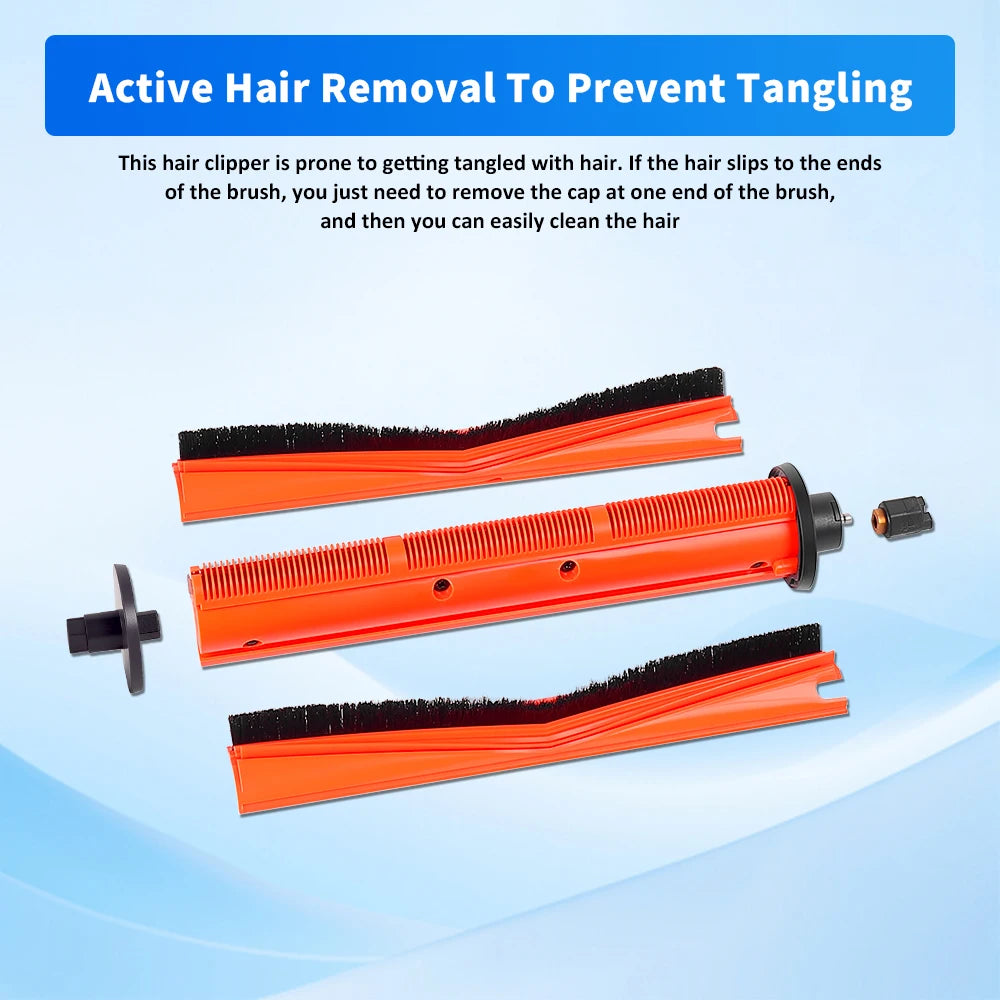 For Xiaomi Omni 1S B116 X20+ X20 Plus X10+ X10plus S20+ S10+ M40 M30 M30S Cutting Hair Anti-Tangle Roller Brush Part Accessories