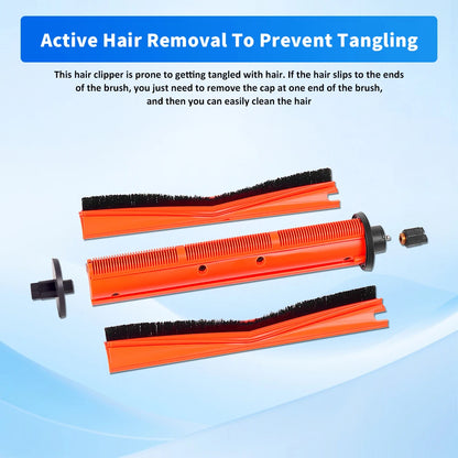 For Xiaomi Omni 1S B116 X20+ X20 Plus X10+ X10plus S20+ S10+ M40 M30 M30S Cutting Hair Anti-Tangle Roller Brush Part Accessories