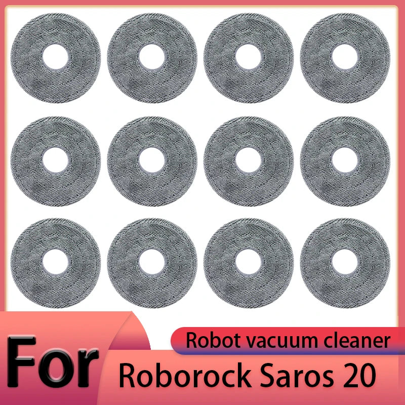 Compatible with Roborock Saros 20 Robot Vacuum Cleaner Accessories Main Brush Side Brush HEPA Filter Mop Cloths Dust Bag Spare Parts