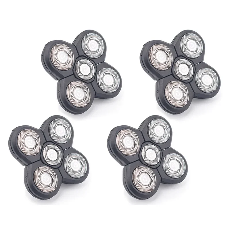 Replacement Shaver Head Electric Shaver 5 Cutter Floating Head Stainless Steel Blade